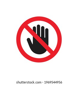 Stop sign icon. Stop icon. Vector illustration