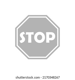 Stoppzeichen-Symbol, Vektorgrafik