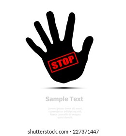 stop sign icon vector illustration 
