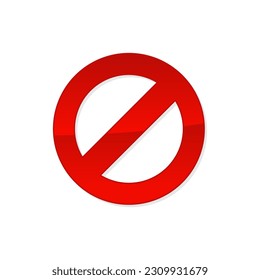 Signo de parada, icono de parada - ilustración de parada vectorial. símbolo de advertencia rojo
