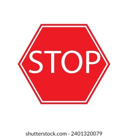 stop sign icon vector ilustration logo design