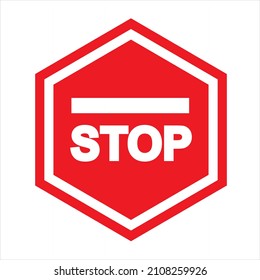 Stop sign icon vector image