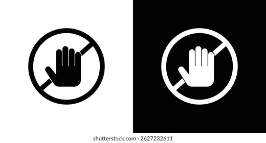 Stop sign icon vector, solid illustration, pictogram