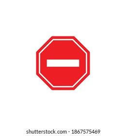 Symbol für Stoppzeichen-Vektorsymbol