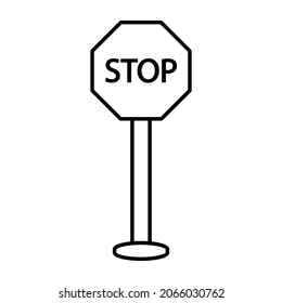 Stop sign Icon which can easily modify or edit 