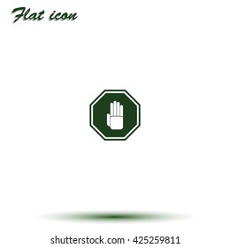 Stop sign illustration.