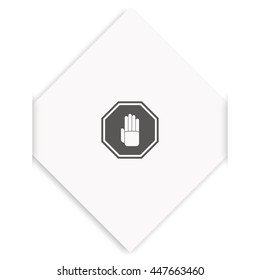 Stop sign illustration.