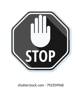 Stop sign illustration