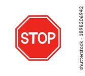 Stop Sign isolate on white background.