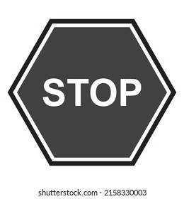 Stop Sign isolate on white background.
