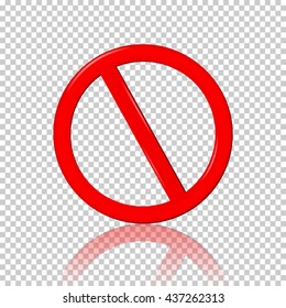 Stop Sign, isolated on transparent  background.