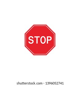 stop sign , isolated on white background