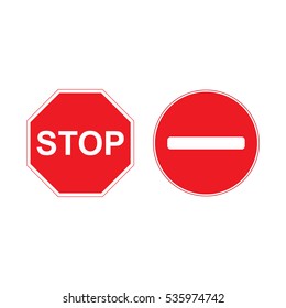stop sign isolated vector