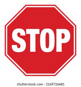 Stop Sign Isolated Vector Eps File Stock Vector (Royalty Free ...