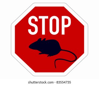 Stop sign for mice