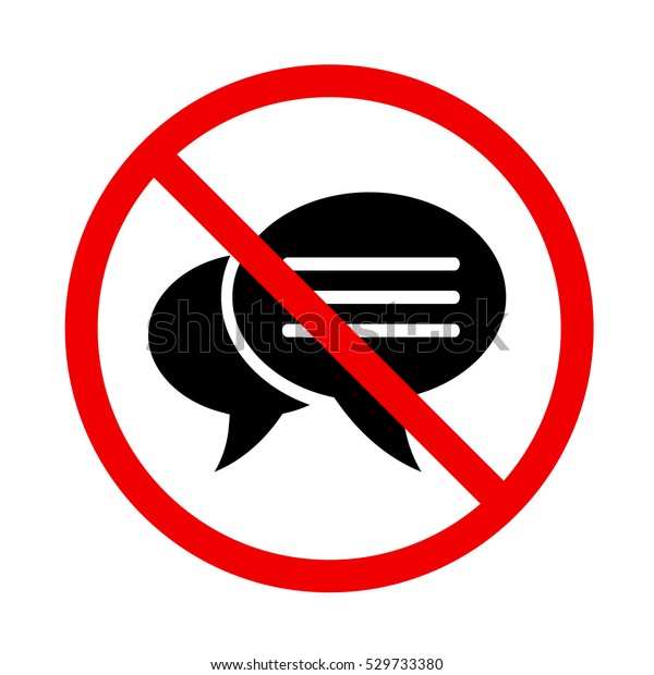 Stop Sign No Chat Stock Vector Royalty Free Stop Sign No Chat Stock Vector Royalty Free