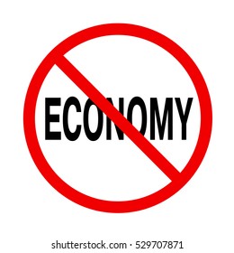 stop sign. no economy