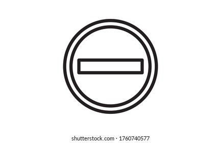 Stop Sign No Entry Pass Warning Stock Vector (Royalty Free) 1760740577 ...