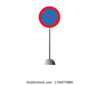 Stop Sign. No entry Sign. Wrong Way Sign.