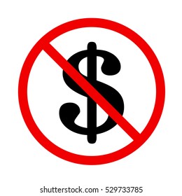 stop sign. no money