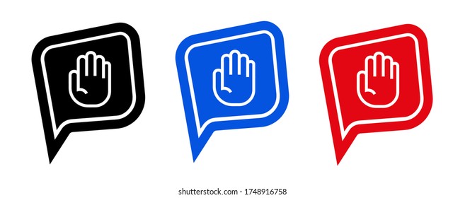 Stoppschild auf weißem Hintergrund. Vektorsymbol.