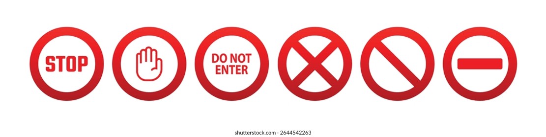 stop sign on white background. 