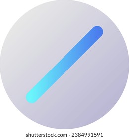 Stoppen Sie die Zeichen Pixel perfekte flache Farbverlauf-zweifarbige ui Symbol. Blockierter Benutzer. Verboten. Betriebsfehler. Einfach gefülltes Piktogramm. GUI, UX Design für mobile Anwendungen. Vektor-einzelne RGB-Illustration