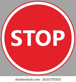 stop sign is prohibited, Stop traffic sign, red vector illustration for apps and web-design, Wall Red Stop Sign Vector illustration EPS10 printable design.