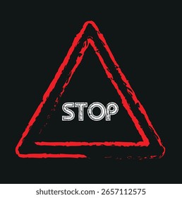 sinal de parada é proibido, sinal de trânsito Stop, ilustração vetorial vermelho para aplicativos e webdesign, ilustração de vetor de parada vermelho da parede 
