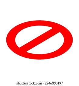 stop sign red isometric isolated on white background. Vector illustration