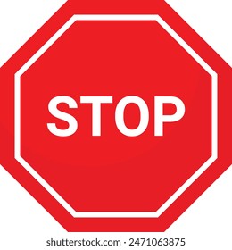 stop sign road sign board vector