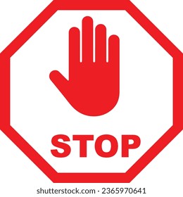Stop Sign for the road caution.