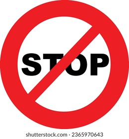 Stop Sign for the road caution.