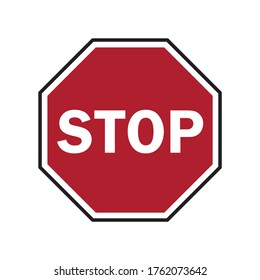 stop sign, stop signal, traffic sign vector