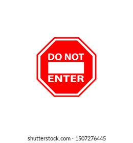 Stop Sign Symbol, Vector Illustration
