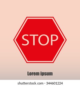 Stop sign. Traffic stop sign