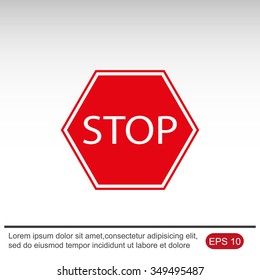 Stop sign. Traffic stop sign