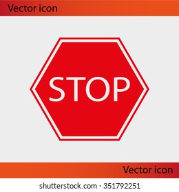Stop sign. Traffic stop sign