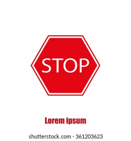 Stop sign. Traffic stop sign