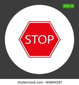 Stop sign. Traffic stop sign