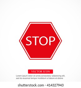 Stop sign. Traffic stop sign
