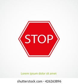 Stop sign. Traffic stop sign
