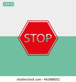 Stop sign. Traffic stop sign