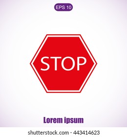 Stop sign. Traffic stop sign
