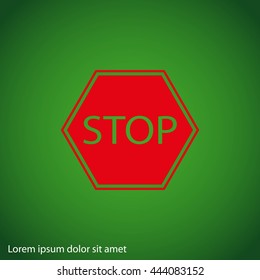 Stop sign. Traffic stop sign
