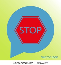 Stop sign. Traffic stop sign

