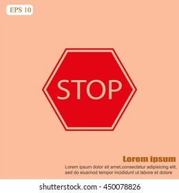 Stop sign. Traffic stop sign
