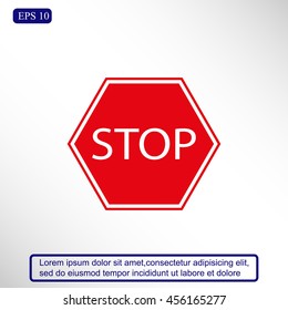 Stop sign. Traffic stop sign