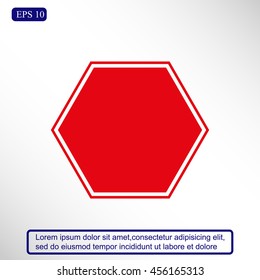 Stop sign. Traffic stop sign