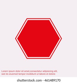 Stop sign. Traffic stop sign